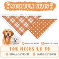 thumbnail image 3 of Fall Dog Bandana 2 Pack Thanksgiving Dog Bandana Polka Dot Pet Scarf Reversible Fall Triangle Bibs Soft Cotton Boy Girl Dog Bandanas Accessories for Small, Medium, Large Dogs (Large), 3 of 5