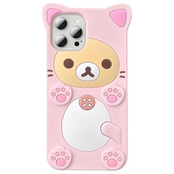 IAIYOXI - Funda 3D con diseño de oso de dibujos animados para iPhone SE 2022, de moda y elegante, di