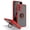 Red, variant on TJS for Samsung Galaxy A14 5G Phone Case, with Tempered Glass Screen Protector, 360 Degrees Rotating Metal Ring Magnetic Support Kickstand Cover for Galaxy A14 5G (Red)