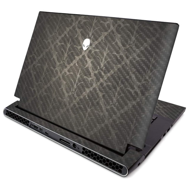 MightySkins Carbon Fiber Skin for Alienware m15 R2 (2019) - Vintage Elegance | Protective, Durable Textured Carbon Fiber Finish | Easy to Apply, Remove, and Change Styles | Made in The USA