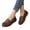 Coffee, variant on YOUYEDIAN Loafers for Women Fashion Slip On Comfortable Versatile Buckle Deco Arch Support Sport Flats Casual Non Slip Outdoor Shoes