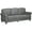 Grey, variant on HOMCOM 3-Seater Sofa Couch Modern Linen Fabric Sofa with Rubberwood Legs