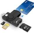 thumbnail image 1 of Smart Card Reader Usb 4 Connections Usb Hub, Usb Common Access Cac Card, Sdhc/Sdxc/Sd And Micro Sd Card Reader For Sim And Mmc Rs & 4.0 Windows, Linux, 1 of 4