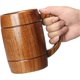 thumbnail image 4 of SSRGV 14 oz Large Wooden Beer Mug Best Wood Drinking Cup Wooden Tankard Beer Glass Stein Tea Cup Barrel Mug for Men Women Coffee Mug Gift Viking Mug, 4 of 5