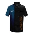 thumbnail image 5 of Men's Casual Chef Uniform, CHEF Print Short Sleeve Trendy Kitchen Work Jacket for Professional Chefs Restaurant Hotel Bakery,Dark Blue M, 5 of 5