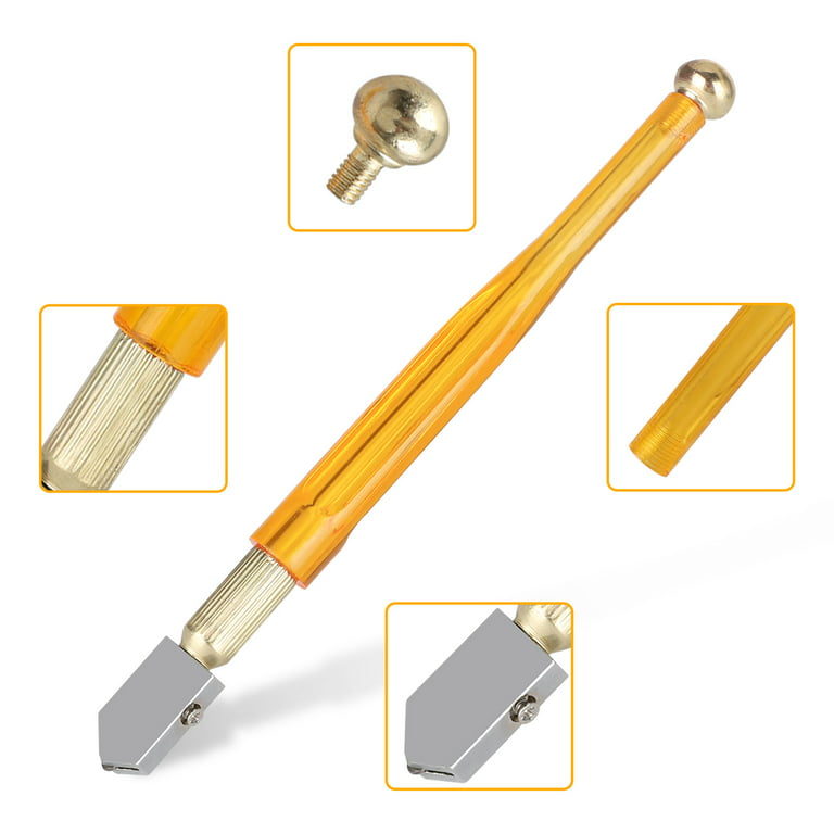 EEEkit Pencil Style Oil Feed Carbide Tip Cutter, Glass Cutting Tool for  3-12mm Mosaic Tile Mirror 