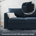 thumbnail image 5 of HONBAY Velvet Armless Chair Middle Module for Moduler Sofa, Navy Blue, 5 of 8