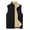 Black, variant on comerut Men Winter Casual Sleeveless Jacket Stand Collar Warm Fleece Lining Waistcoat Pockets Zipper Placket Vest Coat