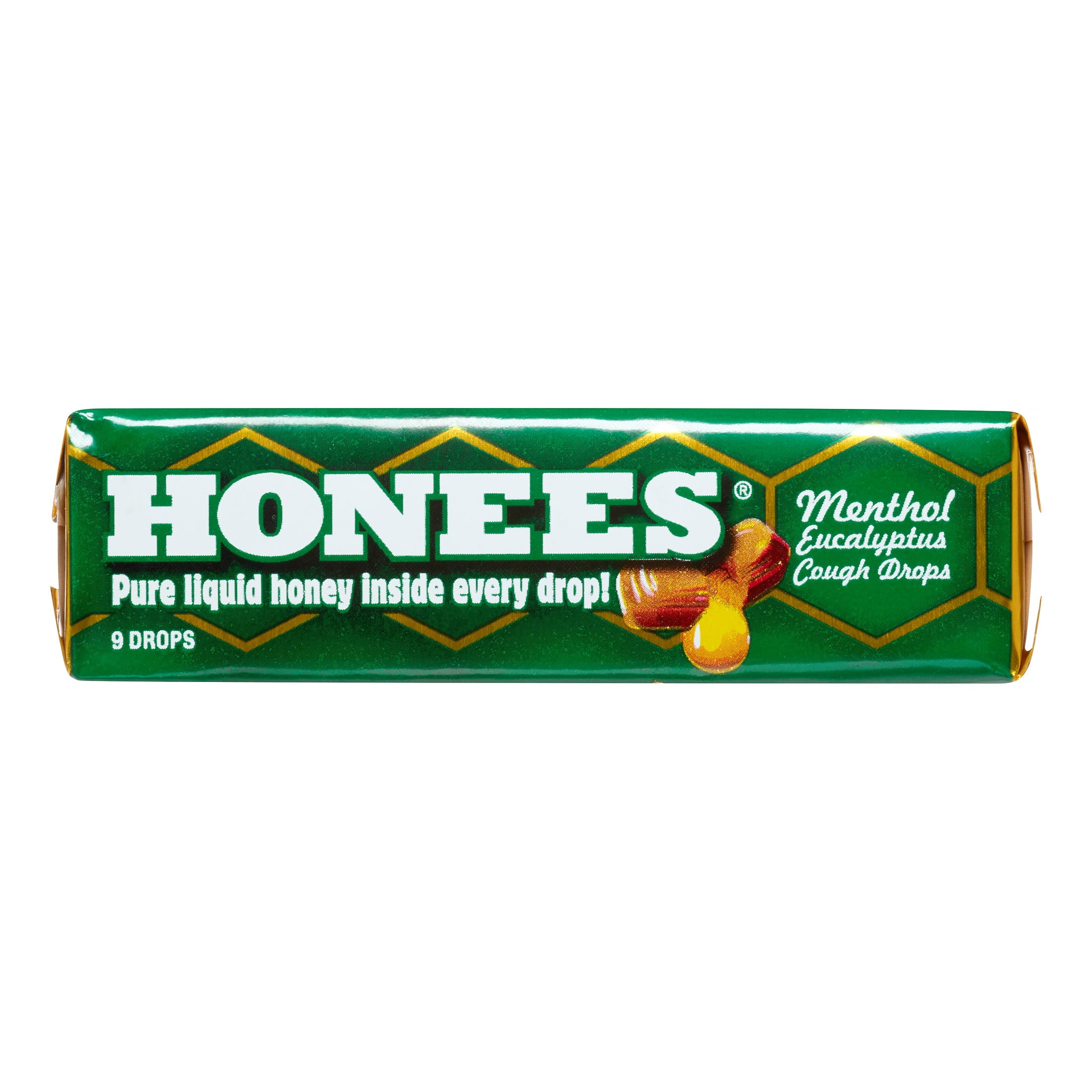 Honees Cough Drop Honey Menthol Eucalyptus 1.6 oz