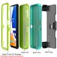 thumbnail image 6 of TASHHAR Samsung Galaxy A14 5G Case with Belt Clip Holster Military Grade Heavy Duty Protection 3 in 1 Shockproof Armor Rugged Durable for Galaxy A14 5G Phone - Green+Yellow, 6 of 8