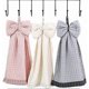 thumbnail image 1 of 3 Pack Bowknot Hand Towel - Soft Dish Wipe Cloth With Hanging Loop For Kitchen Bathroom, Microfiber Coral Velvet Cute Hand Towel For Kids, Adults, 1 of 5
