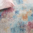 thumbnail image 6 of SAFAVIEH Phoenix Arlo Abstract Area Rug, Aqua/Gold Rose, 4'5" x 6'5", 6 of 8