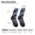 thumbnail image 2 of Fotbe Black And Blue Lightning Dragon Calcetas Largas con Estampado para Hombre y Mujer – Calcetas de Compresión Transpirables y Elásticas, Viajar y Uso Diario Talla 5-11, 2 of 6