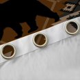 thumbnail image 4 of jejeloiu Wild Animal Bear Black Out Curtains,Rustic Western Aztec Curtains Pack of 2 (42x63 Each),Brown Plaid Bedroom Curtains For Boys Kids,Microfiber Bedroom Decor, 4 of 6