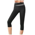 thumbnail image 1 of Birdeem Womens Color Matching Hip Lifting High Waist Exercise Pants Yoga Capris Pants, 1 of 6