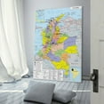 thumbnail image 3 of Colombia Map Posters Picture Print Wall Art Poster Painting Canvas Posters Artworks Gift Room Aesthetic 24x36inch(60x90cm), 3 of 6