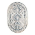 thumbnail image 3 of Unique Loom Charlotte Collection Area Rug - Quail (5' 3" x 8' Oval Gray Blue/Ivory), 3 of 7