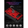 thumbnail image 7 of Designed for Google Pixel 6 Case with HD Screen Protectors, Military-Grade Metal Ring Holder Kickstand 15ft Drop Tested Shockproof Cover Case for Pixel 6 Red, 7 of 7
