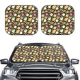 thumbnail image 2 of Sikiie Fruits Print Foldable Car Windshield Sun Visor, Car Window Sunshade Suitable for Sedan, SUV and Truck Car Accessories-Small, 2 of 6