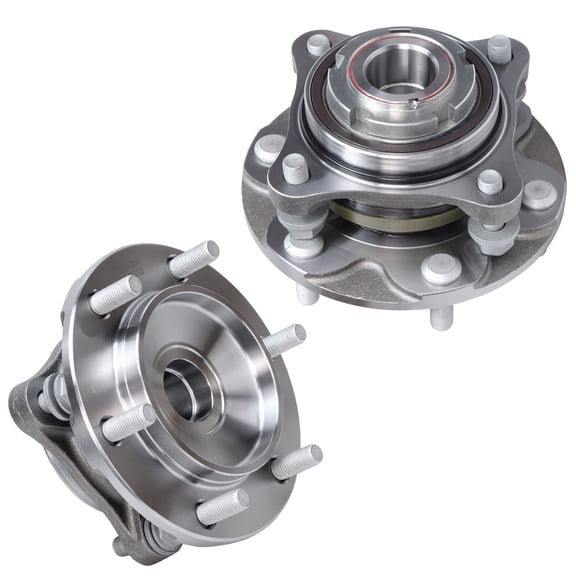 Detroit Axle - RWD Front Wheel Bearing Hubs for 2005-2023 Toyota Tacoma, 2003-2024 4Runner, 2007-2014 FJ Cruiser, 2 Wheel Bearings and Hub Assembly Set, Replacement Pair Hub Assemblies Bearings