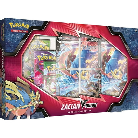 Pokemon Cards - ZACIAN V-UNION SPECIAL COLLECTION (4 Boosters, 4 Foils & 1 Jumbo Foil)