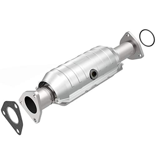 MagnaFlow Direct-Fit Catalytic Converter HM Grade Federal/EPA Compliant 27403 - Stainless Steel 2in Main Piping, 17in Overall Length, Midbed O2 Sensor - HM Replacement