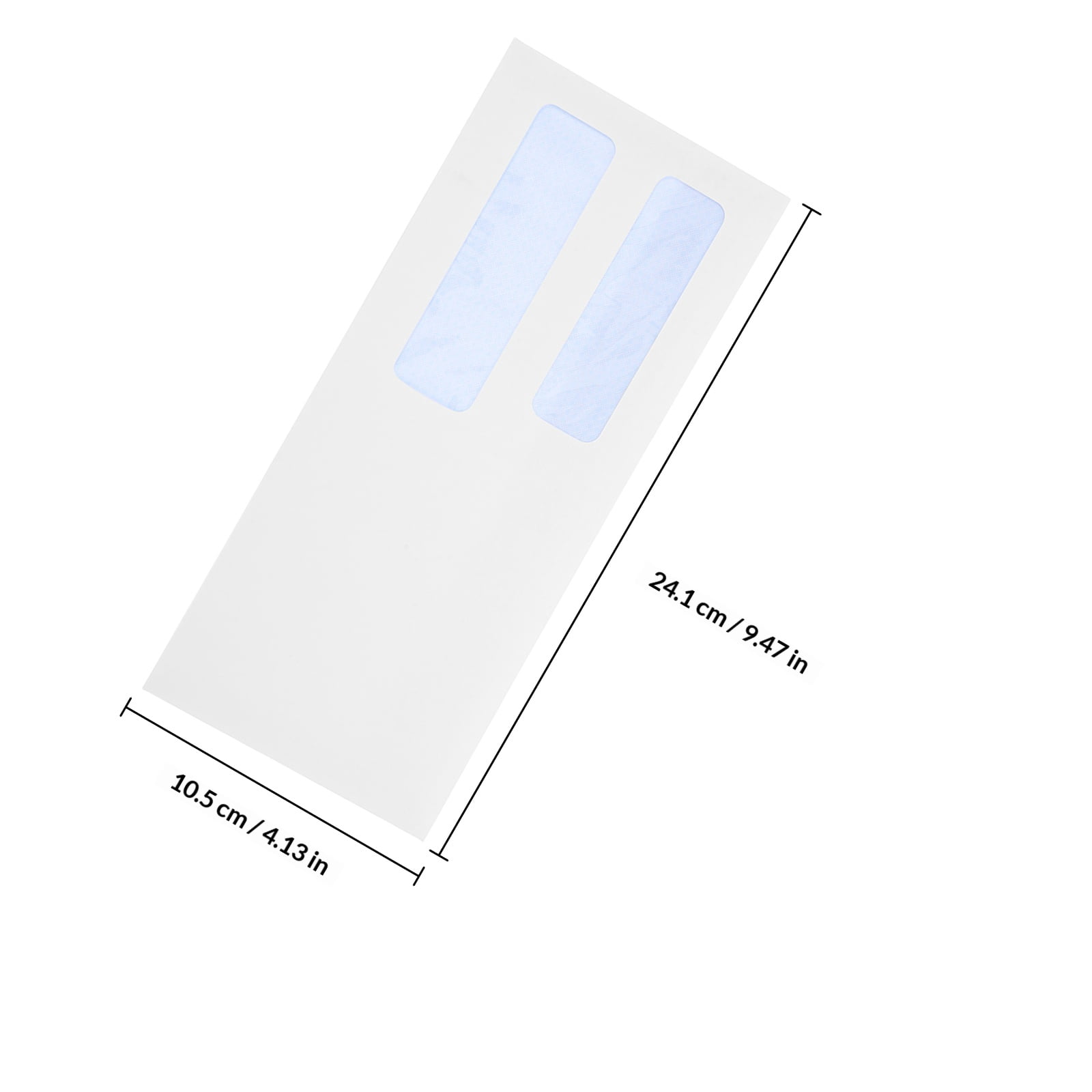 Mobestech 100Pcs Secure Business Envelopes White Double Window Mailers for Invoice Mailing