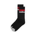 thumbnail image 2 of Fila Heritage Striped Unisex Socks Size 6-12, Color: Black, 2 of 3