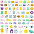 thumbnail image 2 of 72 piezas Kawaii Squishies, Mochi Squishy Juguetes para niños Favores de fiesta, Mini juguetes para aliviar el estrés kaili Sencillez, 2 of 5