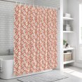 thumbnail image 6 of Rustic Botanical Bathroom Shower Curtains with 12 Hooks Polyester Waterproof Shower Curtain for Stalls and Bathtubs Vintage Farmhouse Flowers Leaves Orange Decorative Bathroom Curtain 72x96 Inches, 6 of 9