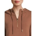 thumbnail image 2 of Avia Women's Mink Back Quarter Zip Hoodie With Thumbholes, 2 of 5