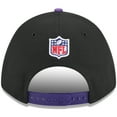 thumbnail image 4 of Men's New Era Black/Purple Minnesota Vikings 2025 NFL Draft 9FORTY A-Frame M-Crown Adjustable Hat, 4 of 5