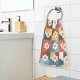 thumbnail image 3 of Yayeee 100% Cotton Hand Towels for Bathroom 16" x 28" Soft Absorbent Kitchen Towel, Yellow Checkered Daisy, 3 of 7