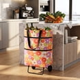 thumbnail image 4 of pathside Foldable Shopping Cart, Rolling Tote Bag with Wheels, Portable Grocery Wagon for Market Travel, Heavy Duty Storage Summer, 4 of 7