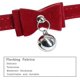 thumbnail image 3 of Adjustable, Soft and Safe Velvet Cat Collar with Bell and Double Bow Tie (Black), 3 of 5
