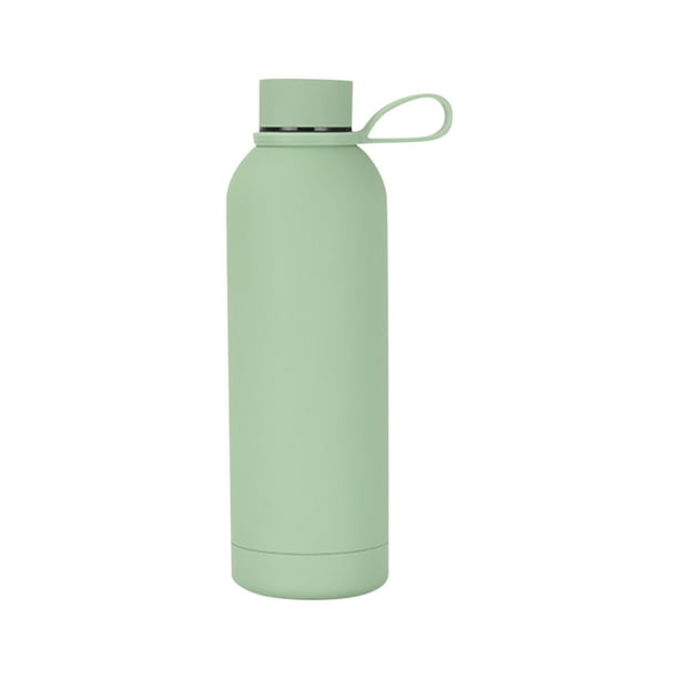 500ml Portable Outdoor Sports Water Bottle Stainless Steel Small Mouth Insulated Cup with Portable Handle