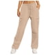 thumbnail image 2 of Pantalones de chándal anchos con forro polar para mujer - Pantalones de yoga de cintura alta con bolsillos - Poliéster - Tallas S-XXXL, 2 of 8