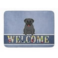 thumbnail image 1 of Carolines Treasures BB5587RUG Pug Black Welcome Machine Washable Memory Foam Mat, 1 of 4