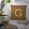 thumbnail image 3 of Letter G Initial Monogram - Giraffe Fabric Decorative Pillow, 3 of 4