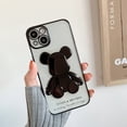 thumbnail image 3 of Funda de teléfono con oso para Apple, carcasa transparente a prueba de golpes para iphone 13 Pro Max, 12, 14 Pro Max, 11 Pro, XS, Max, XR, X, 7, 8 Plus, SE, 3 of 4