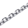 thumbnail image 3 of 4X Cadena de Joyeria de Hombres y Mujeres, Collar de Acero Inoxidable, Plata - Anchura 3mm - Longitud 70cm, 3 of 3