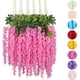 thumbnail image 1 of Flores Artificiales De Decoracion Glicina Colgantes De Wisteria para Jardín Exterior Hogar Fiesta Boda Plantas Artificiales Decorativas Flores Artificiales Realistas (Rosas 12 Piezas), 1 of 8