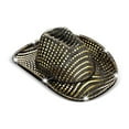 thumbnail image 4 of Celivon Black Sequin Cowgirl Hat With Lights Carnival Casual Western Cowgirl Style Hat, 4 of 7