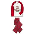 thumbnail image 6 of Ihaphap 2025 We Are Family Plus Size Red Christmas Matching Pajamas Set, 2XL-Men, 6 of 6