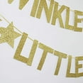 thumbnail image 2 of Twinkle Twinkle Little Star Gold Glitter Banner for Baby Shower/Kids Birthday Party Sign Decorations, 2 of 3
