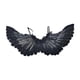 thumbnail image 4 of Disfraz de alas de ángel para niños, pequeño regalo, disfraz de Halloween, alas de plumas encantadoras Negro, 4 of 9