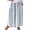 Blue, variant on Women's Vertical Striped High Waist Maxi Skirt Vintage Floral Cotton Long Skirt with Pockets
