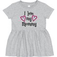 thumbnail image 3 of Inktastic I Love My Mommy Hearts Girls Baby Dress, 3 of 5