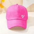thumbnail image 2 of MEICHEN Heart Print Baseball Cap for Women Adjustable Trucker Hat Solid Dad Hat Unisex Cotton Sports Sun Hat, 2 of 5