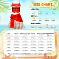 thumbnail image 3 of Jurebecia Girl  Costume Princess Dress up Toddler Kids Halloween Christmas Cosplay Two-Pieces Crop Top Tassel Skirt Set Red Age 4T(3-4Years), 3 of 14